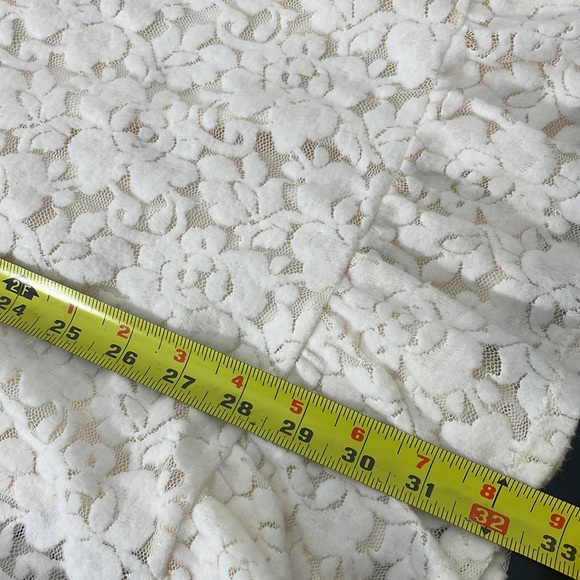 Wild Fable Ivory White Mini Dress Floral Lacy Overlay Long Sleeves Wedding Party - Picture 14 of 14